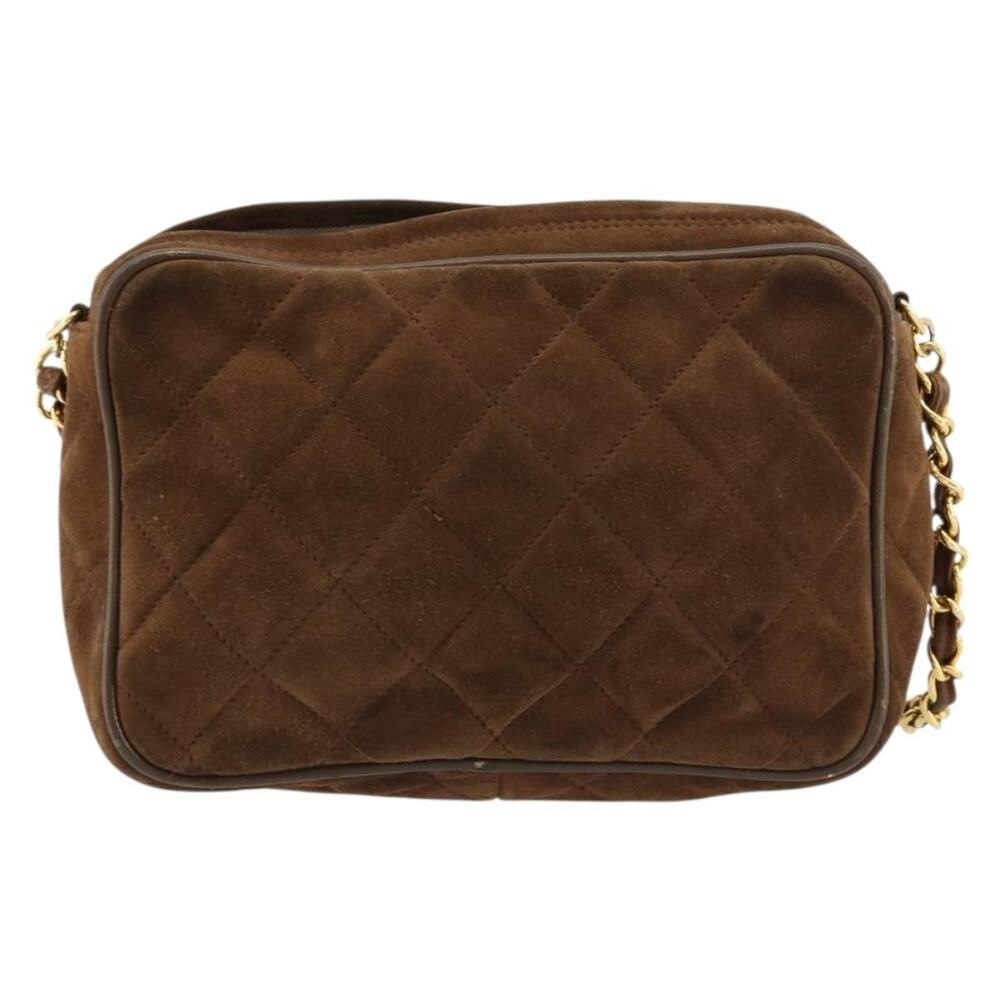 Chanel Matelasse Chain Shoulder Bag Brown